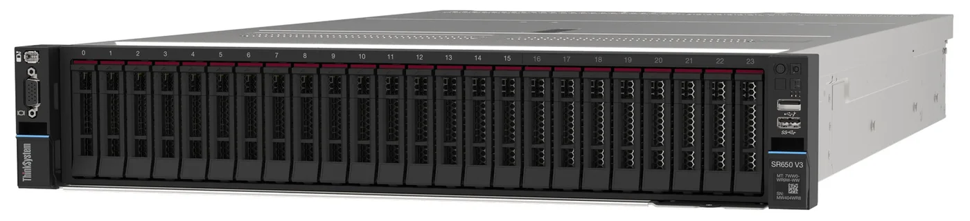 Servidor Lenovo ThinkSystem SR650 V3 — imagem oficial do fabricante