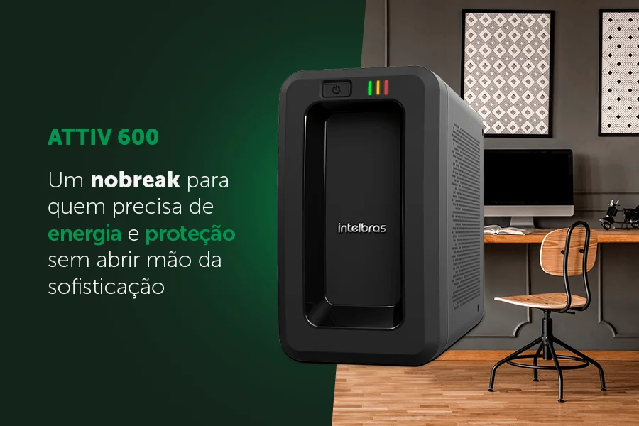 Nobreak Intelbras Attiv senoidal em estação técnica