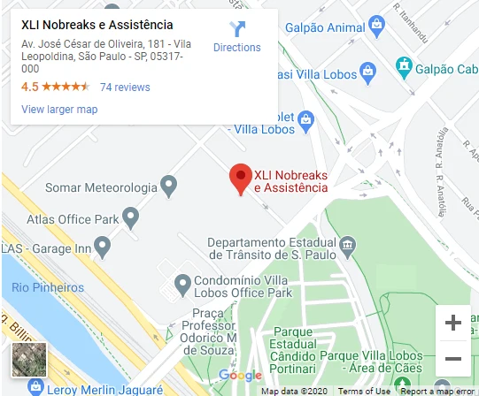 Mapa da loja XLI Vila Leopoldina